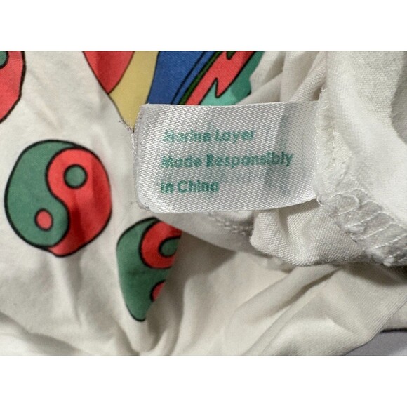 Marine Layer Signature Crew Graphic Print Tee in Natural T-shirt Boho Mens Sz S - Picture 12 of 12